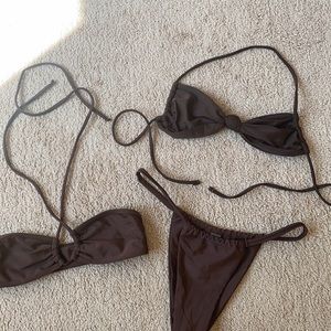 Brown bikini set